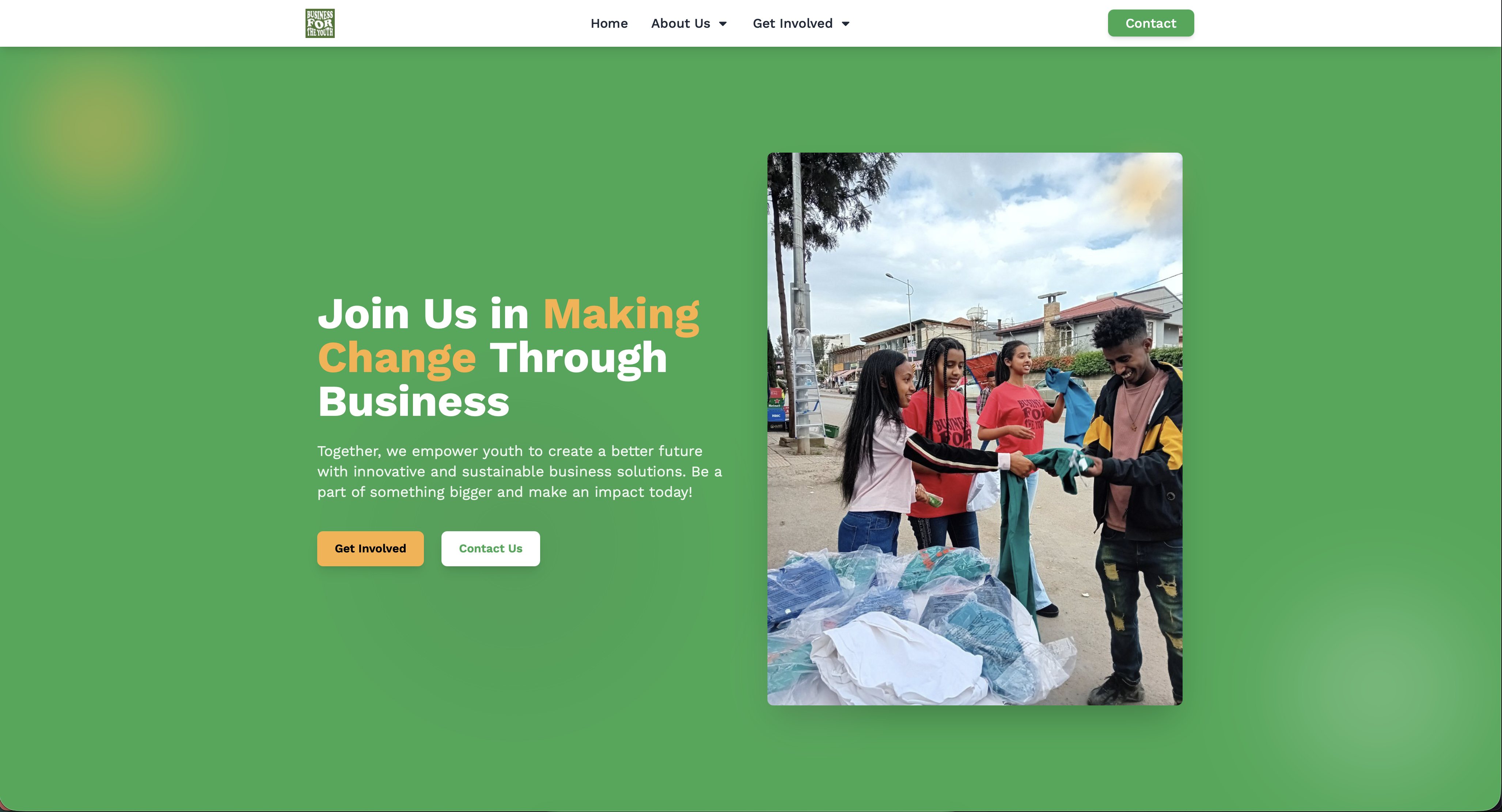 Business For The Youth website